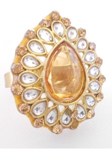 Kundan Finger Ring